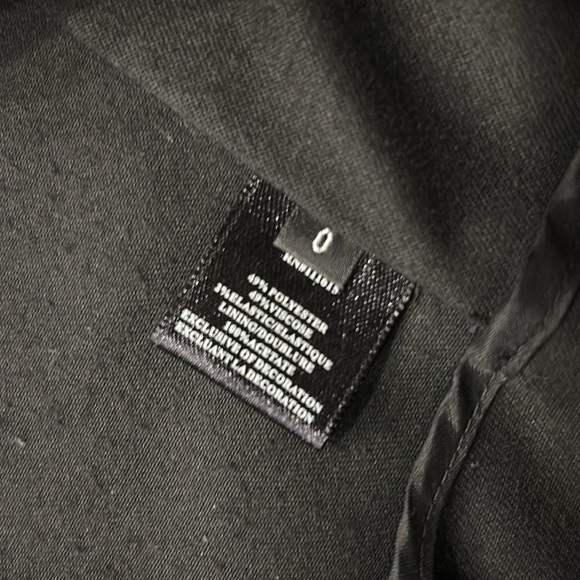 Kate spade black blazer jacket with ruffles - Picture 4 of 5